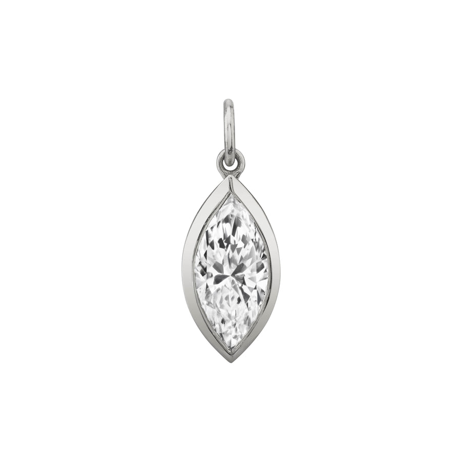 Bezel Set Marquise Charm