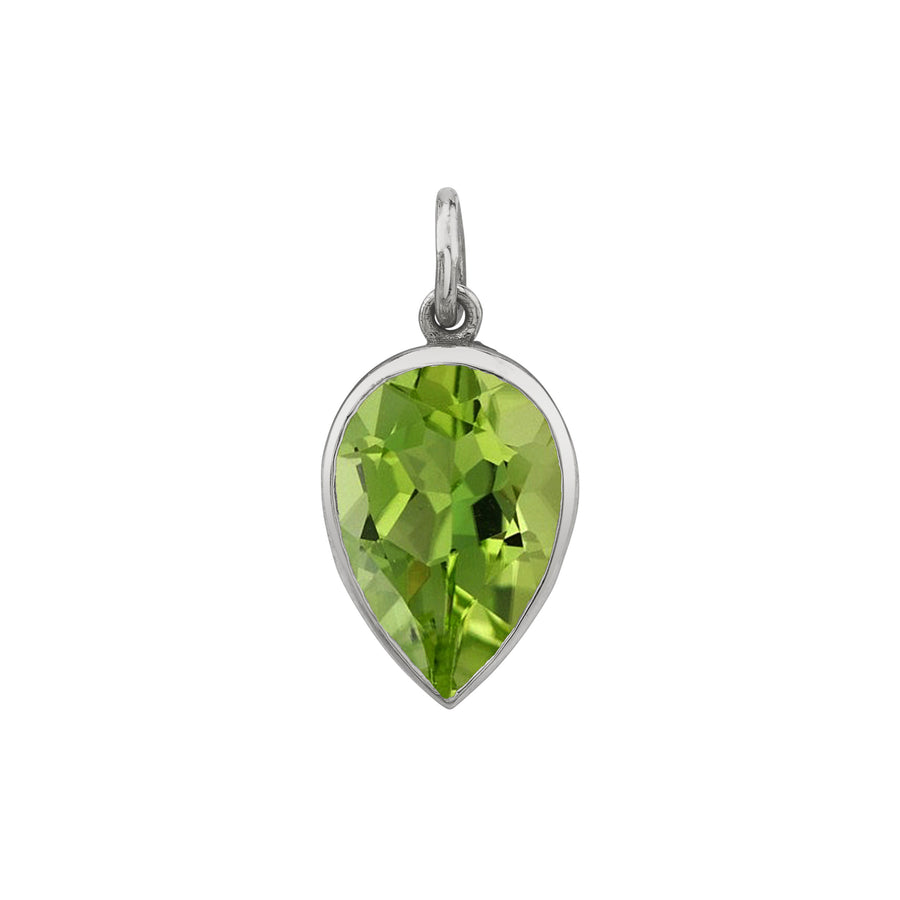 Bezel Set Pear Charm