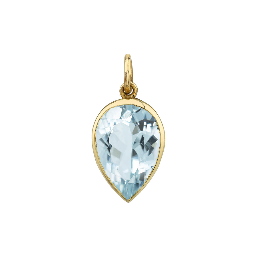 Bezel Set Pear Charm