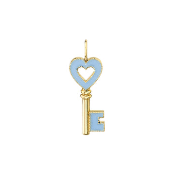 Enamel Open Heart Charm