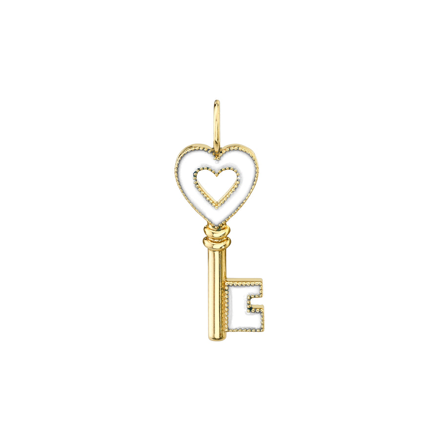 Enamel Open Heart Charm