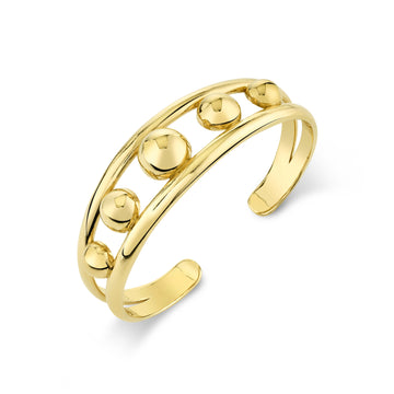 Five Dome Cuff Bracelet