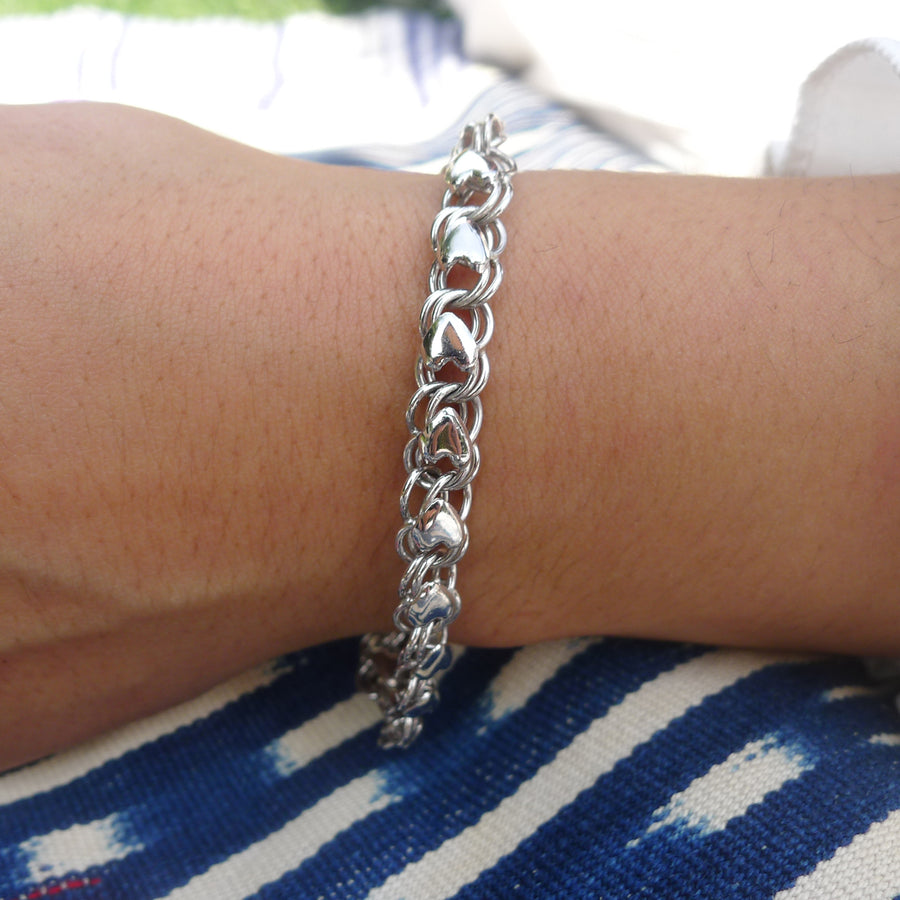 Heart Chain Bracelet