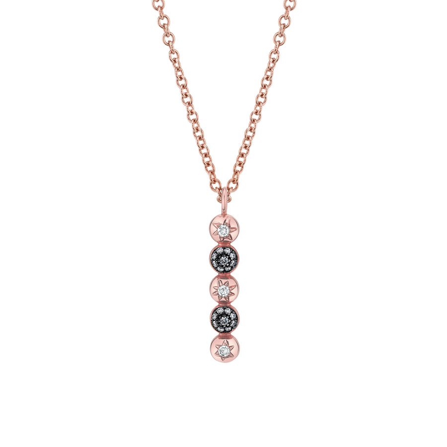 Large 4 Point Pendant Necklace - Diamond