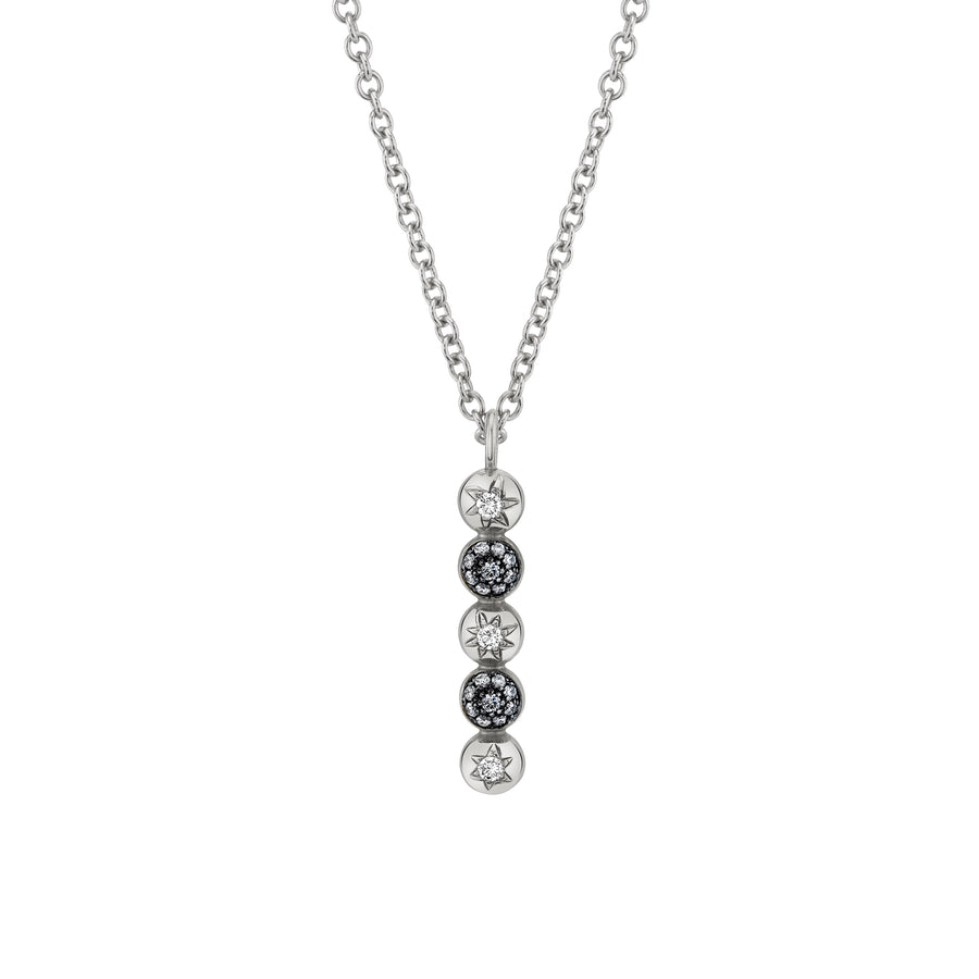 Large 4 Point Pendant Necklace - Diamond