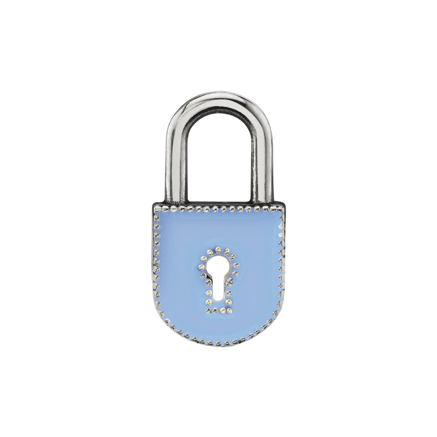 Large Enamel Lock Charm