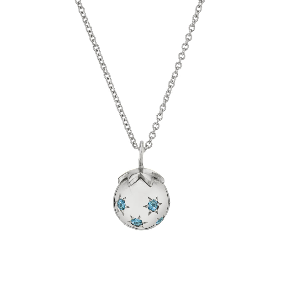 Large Ethel Ball Necklace - Aquamarine