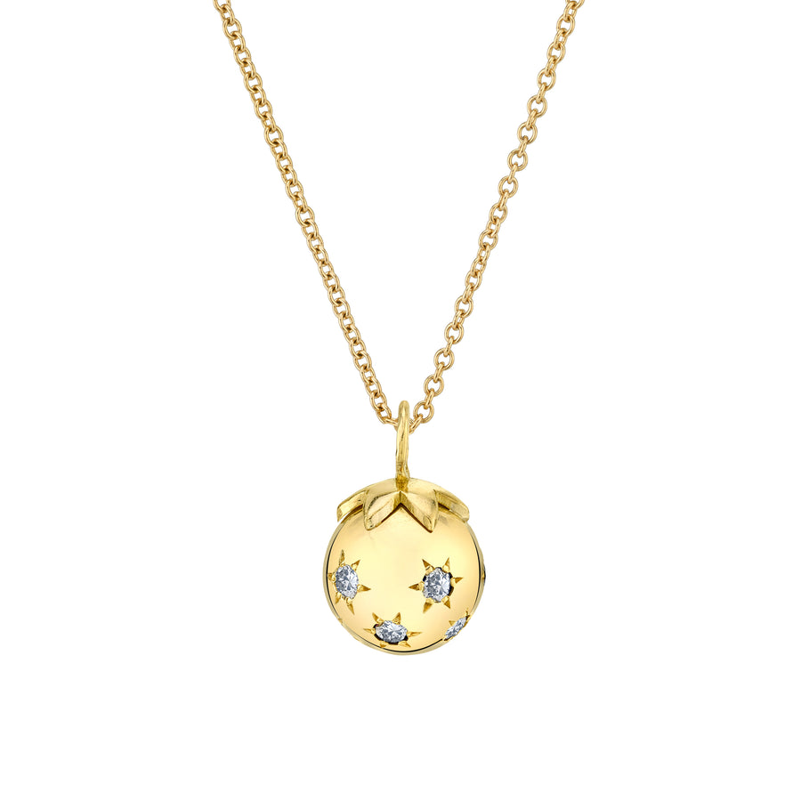Large Ethel Ball Necklace - Diamond