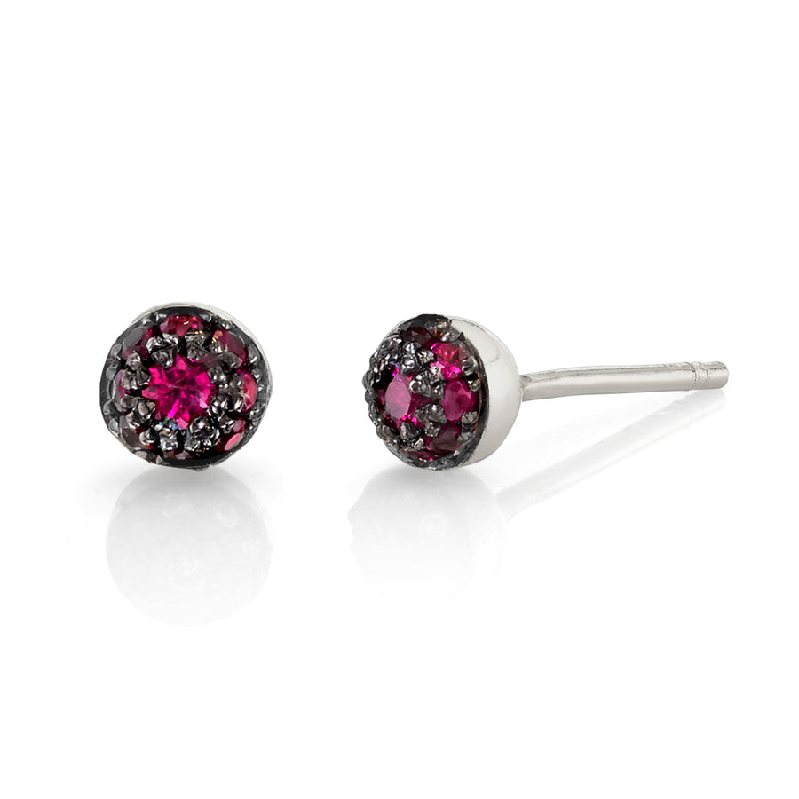 Large Pave Ball Studs