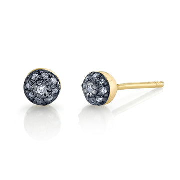 Large Pave Ball Studs - Diamond