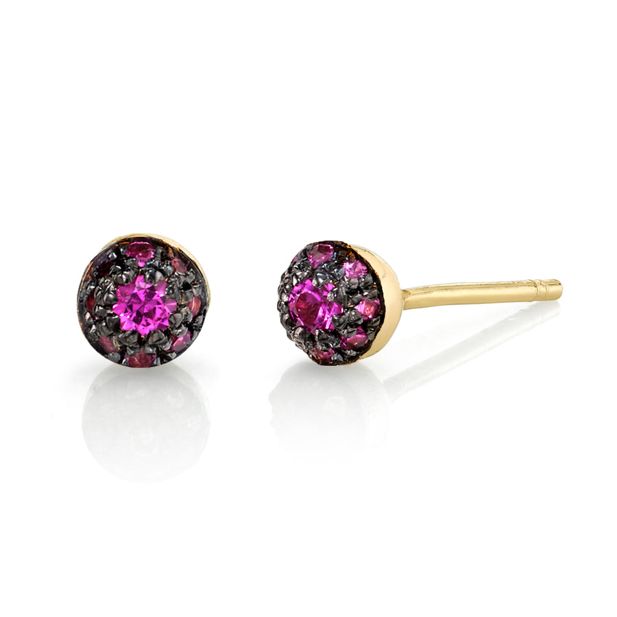 Large Pave Ball Studs