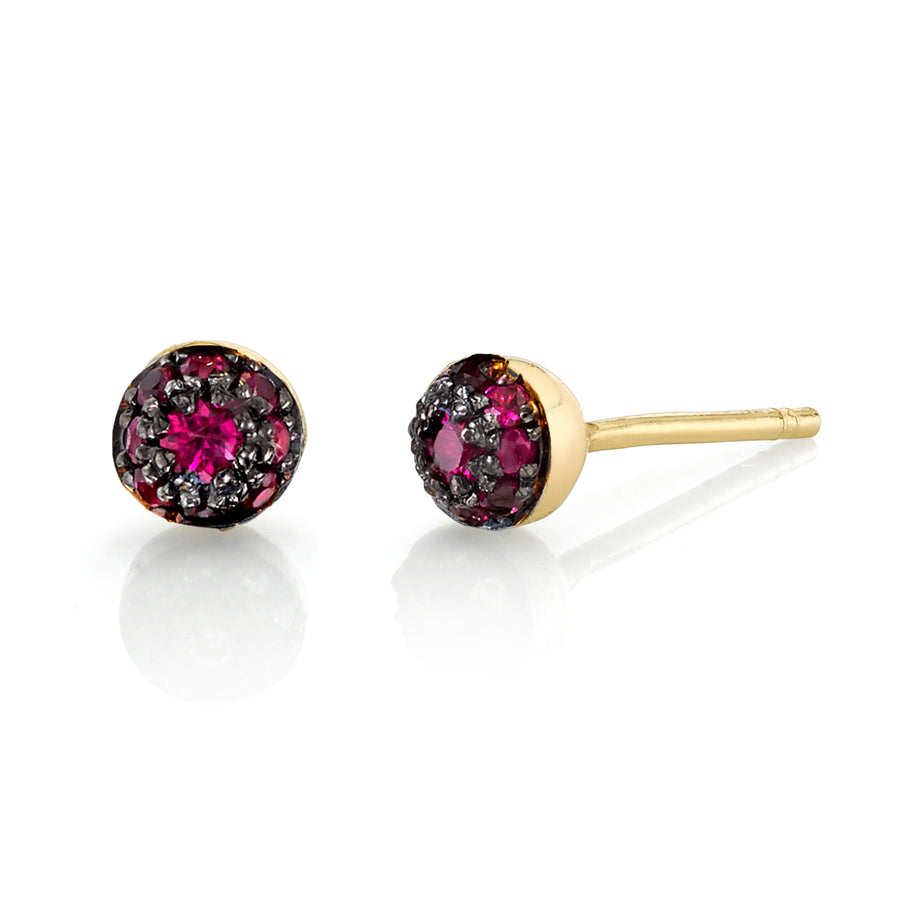 Large Pave Ball Studs