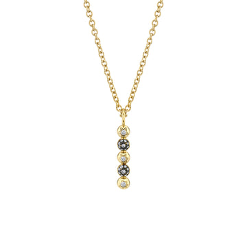 Mini 5 Point Pendant Necklace - Diamond
