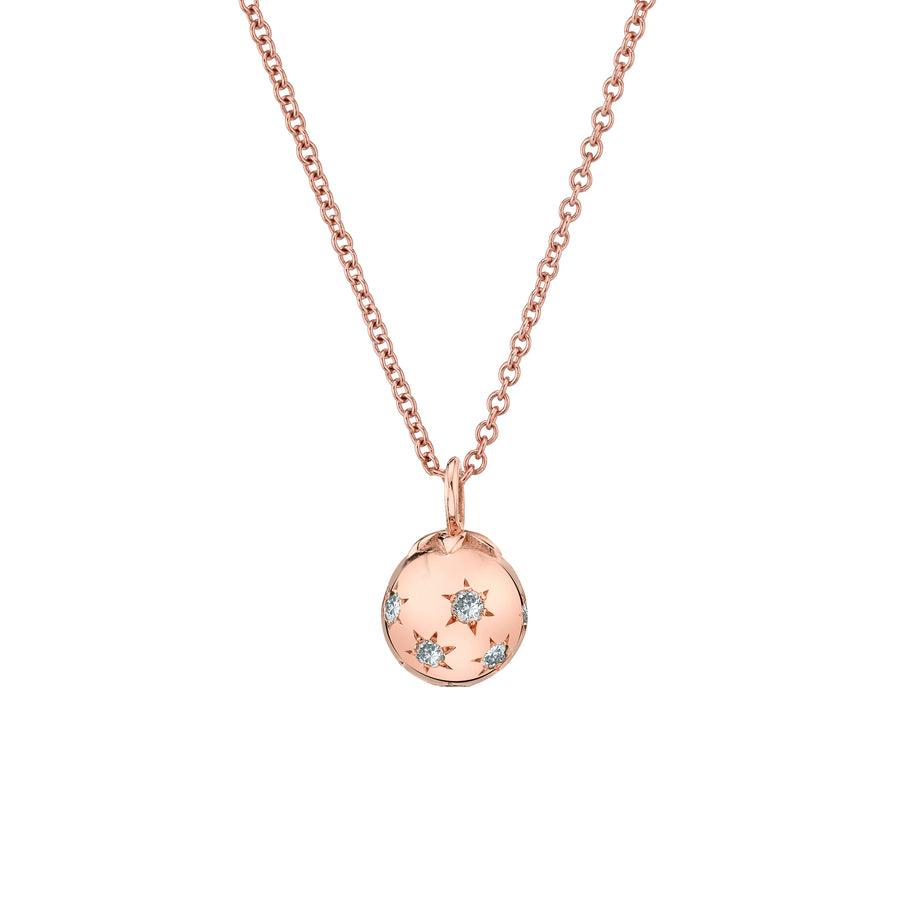 Mini Ethel Ball Necklace - Diamond