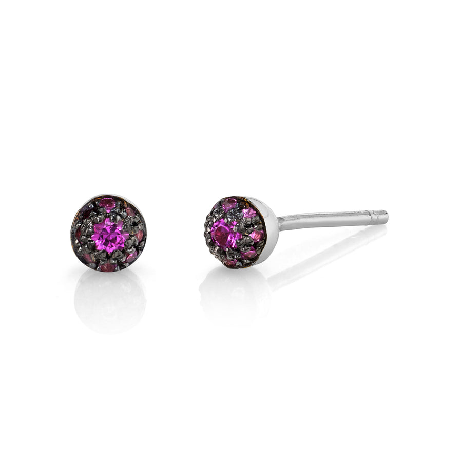 Single Mini Pave Ball Stud