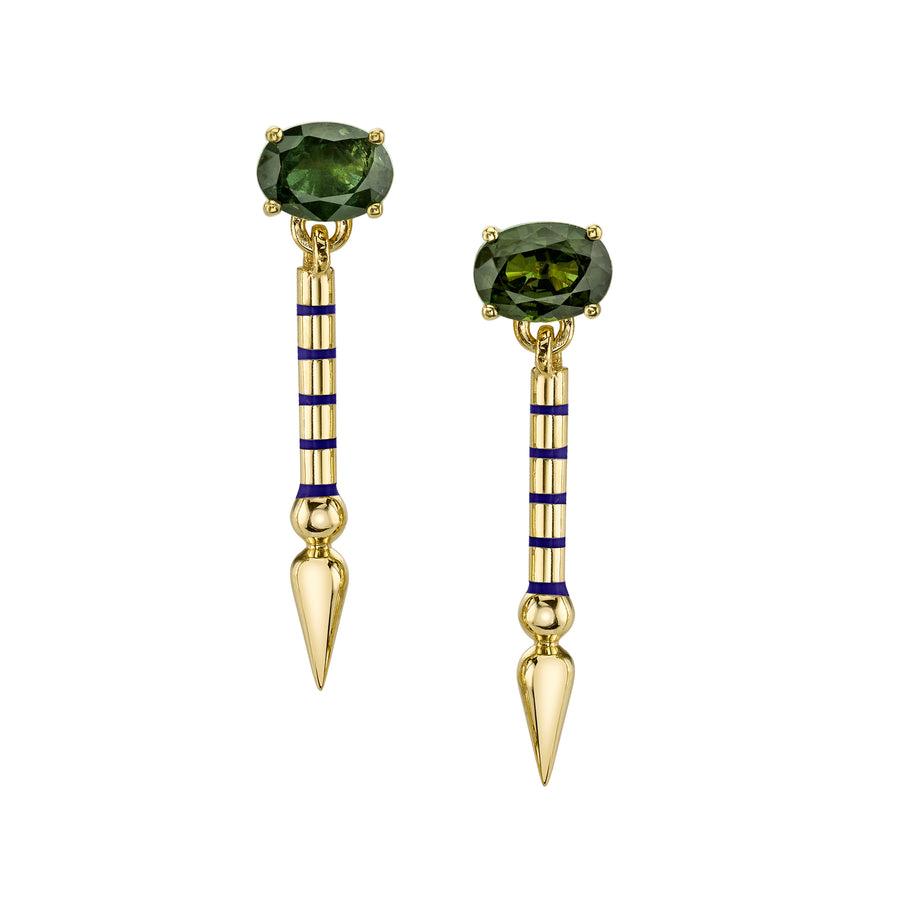 Mini Gemstone Shirley Spear Earrings