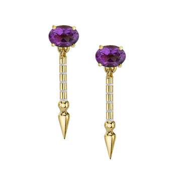 Mini Gemstone Shirley Spear Earrings