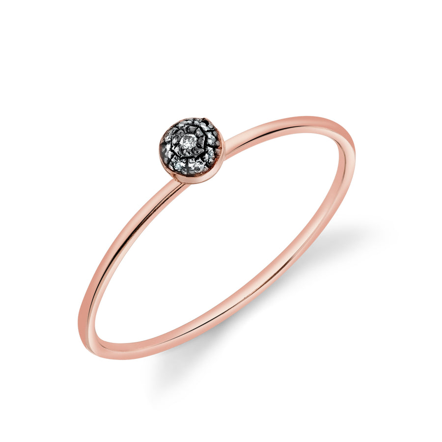 Pave Ball Stacking Ring - Diamond