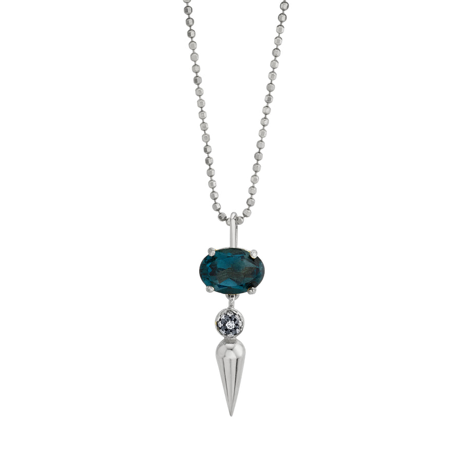 Pave Center Spear Pendant