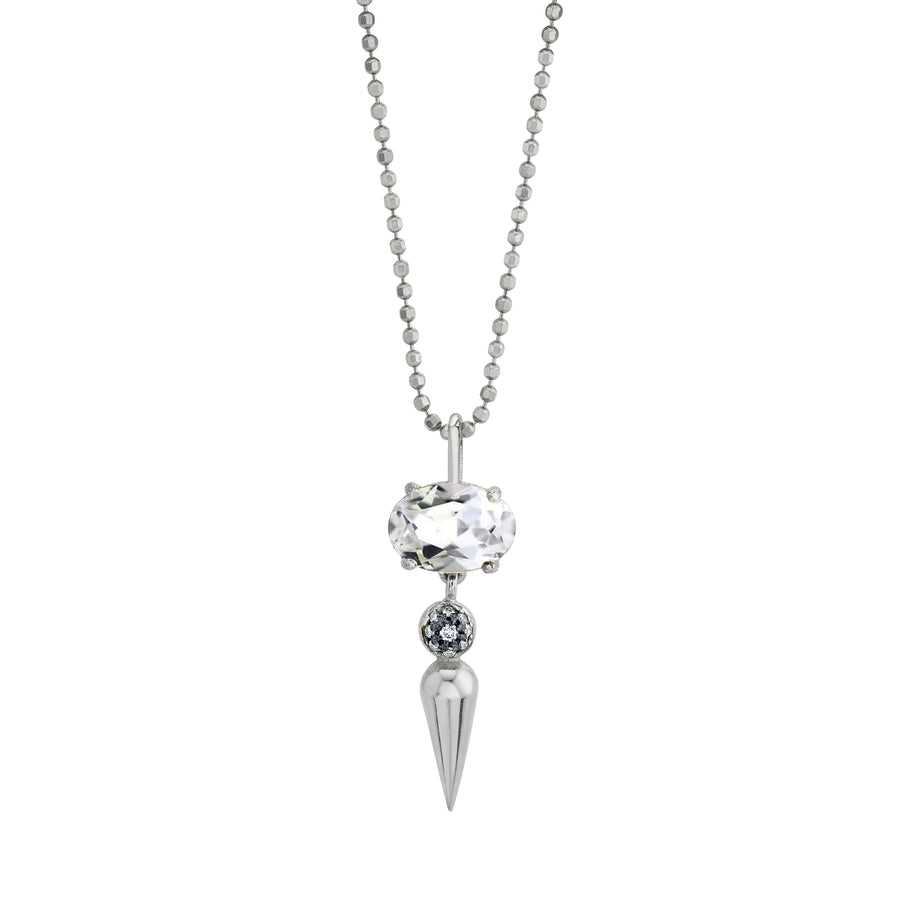 Pave Center Spear Pendant