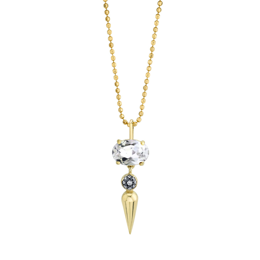 Pave Center Spear Pendant