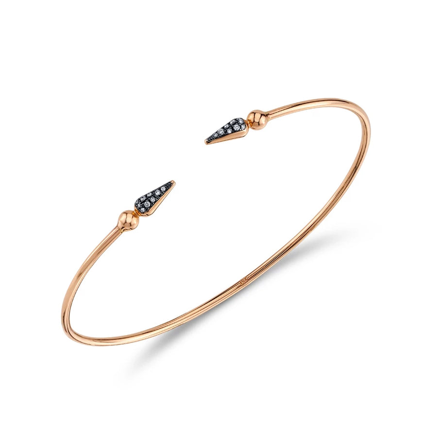 Pave Spear Shirley Bangle - Diamond