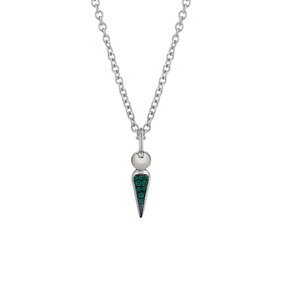 Pave Spear Tip Pendant Necklace