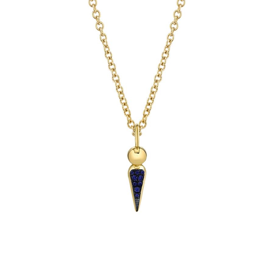 Pave Spear Tip Pendant Necklace