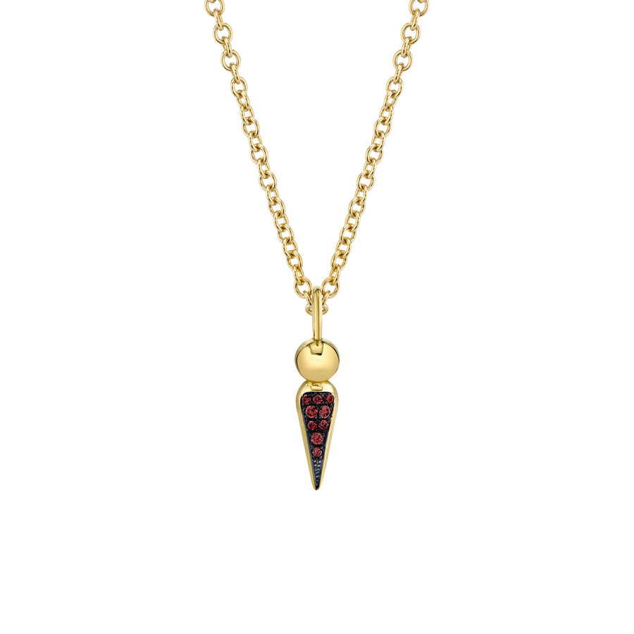 Pave Spear Tip Pendant Necklace