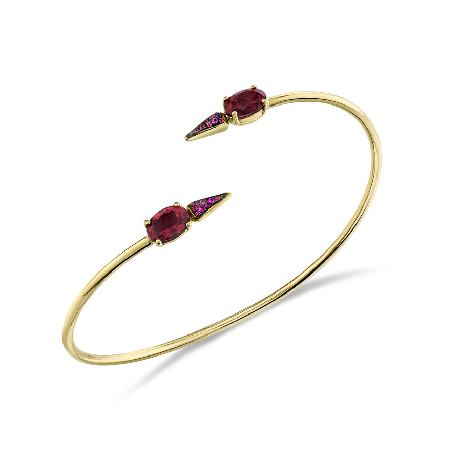 Pave Spear Twist Bangle