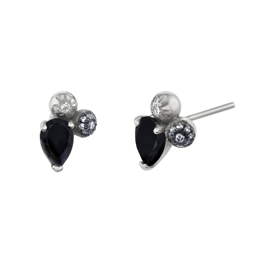 Single Pear Gemstone Mash Up Stud - Right