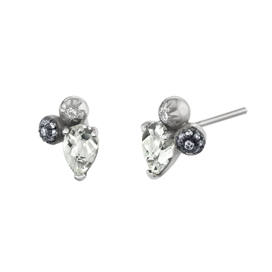 Pear Gemstone Mash Up Studs