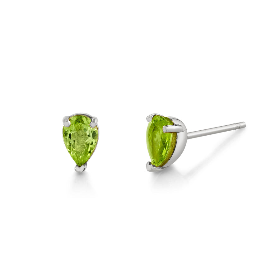 Single Pear Gemstone Stud