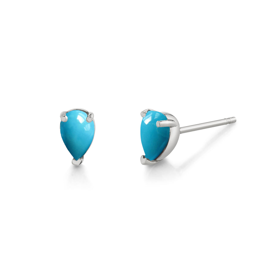 Pear Gemstone Studs