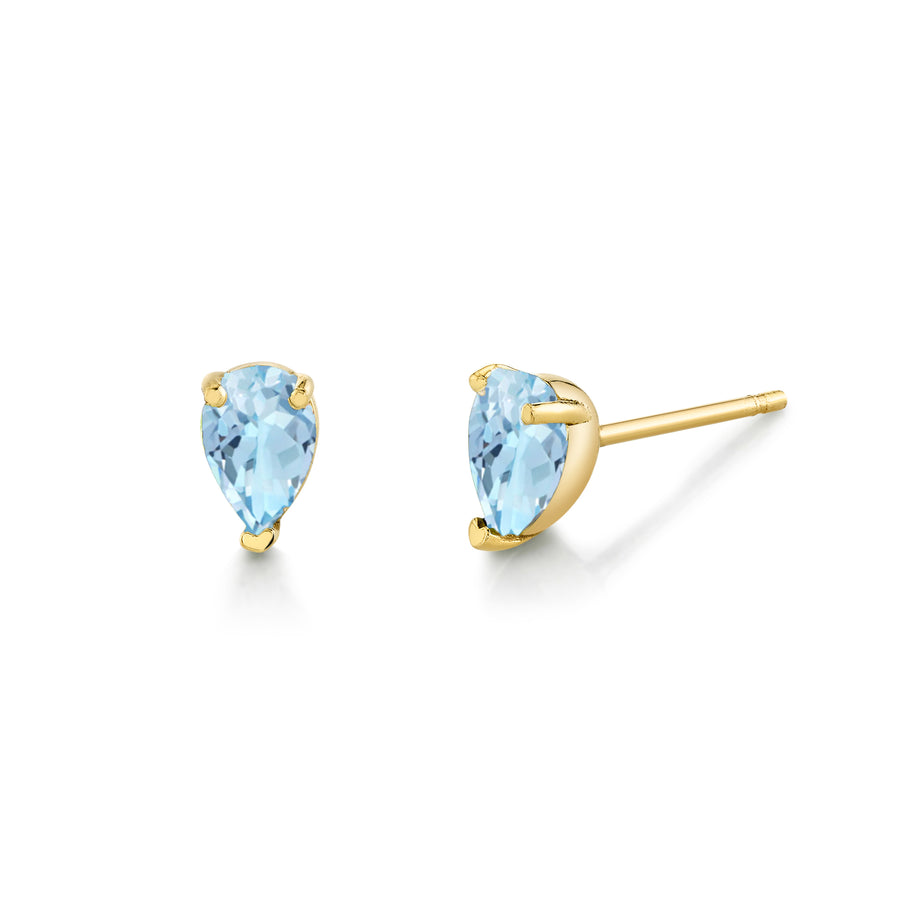 Pear Gemstone Studs