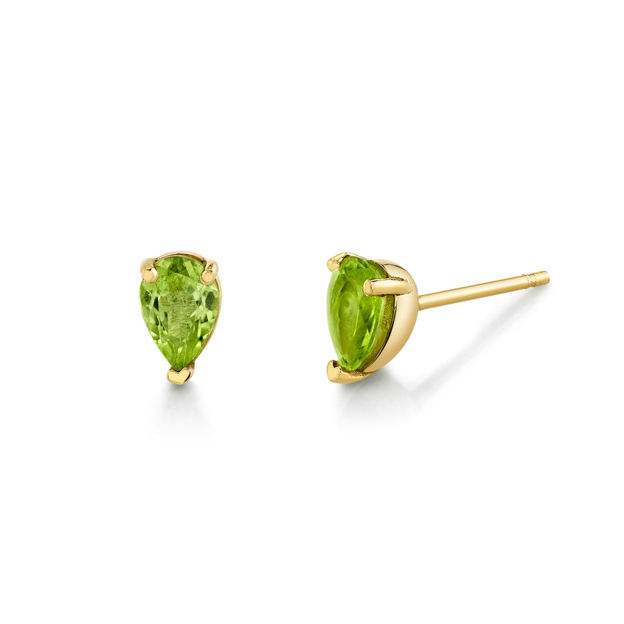 Single Pear Gemstone Stud