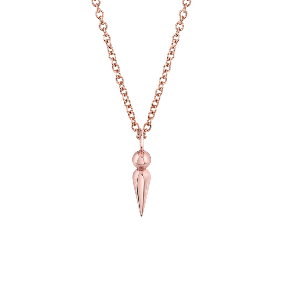 Plain Spear Pendant Necklace