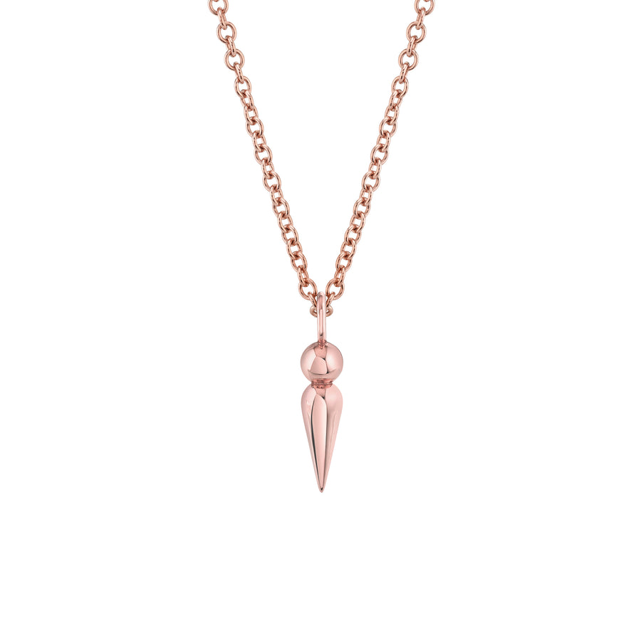 Plain Spear Pendant Necklace