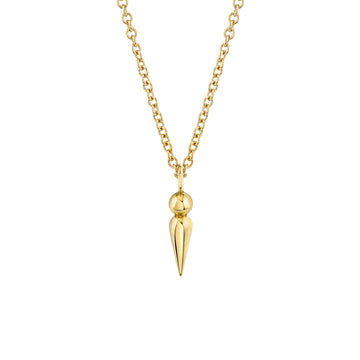 Plain Spear Pendant Necklace