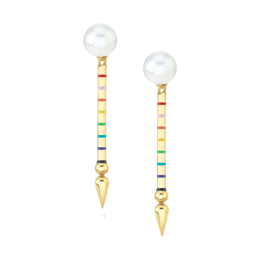 Shirley Spear Pearl Earrings