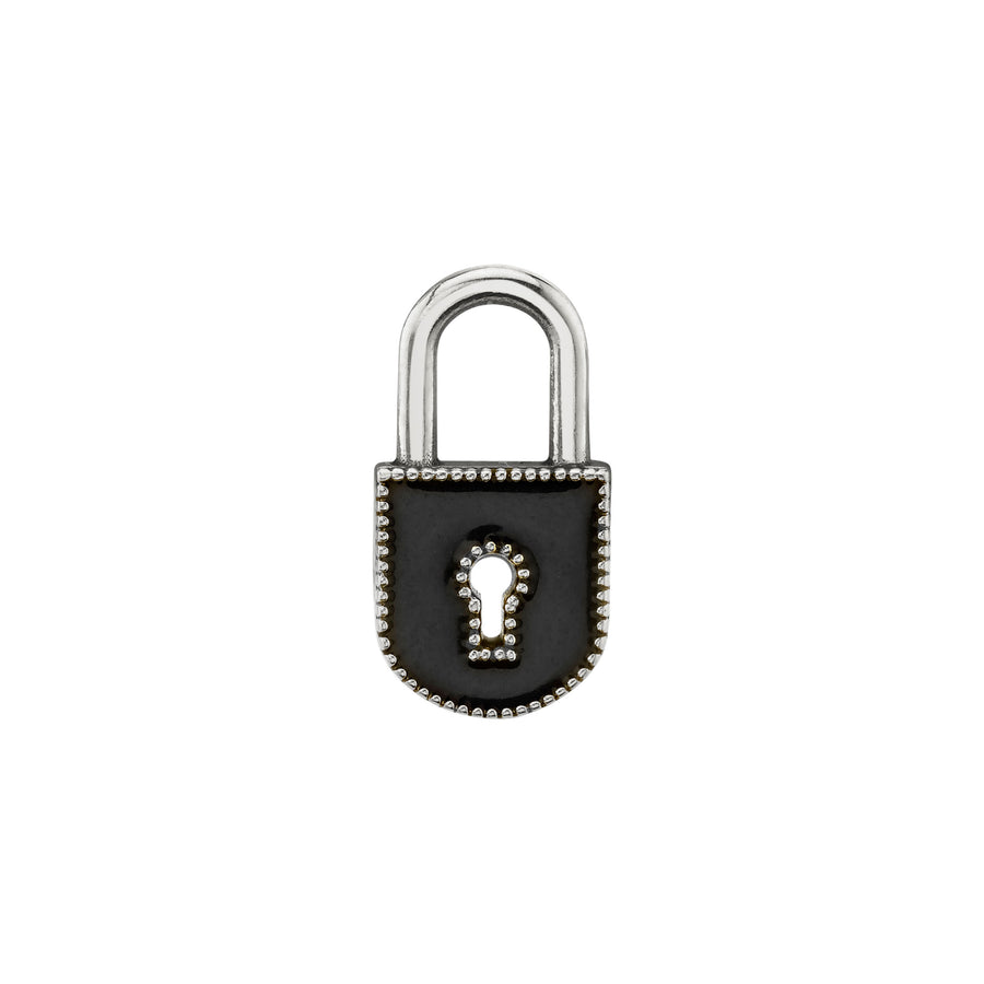 Small Enamel Lock Charm