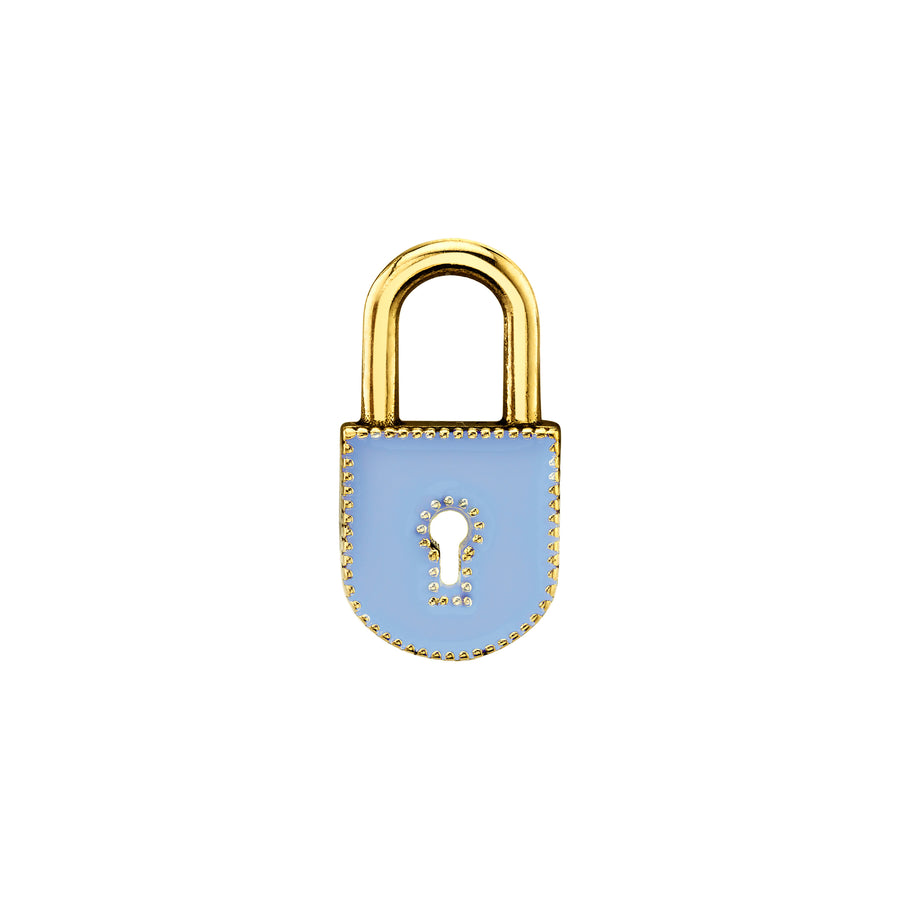 Small Enamel Lock Charm