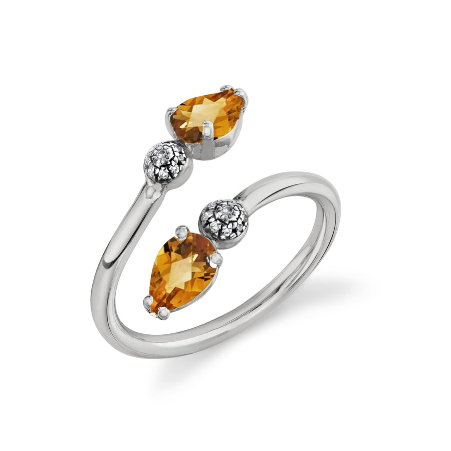 Twisted Pear Ring