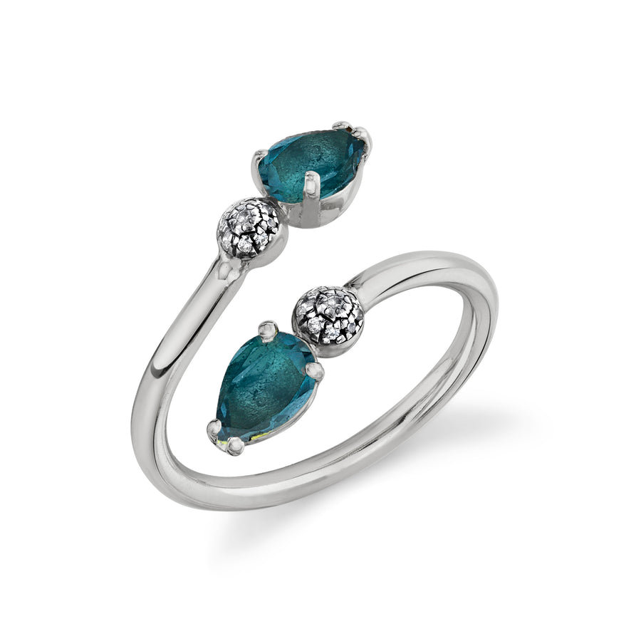 Twisted Pear Ring