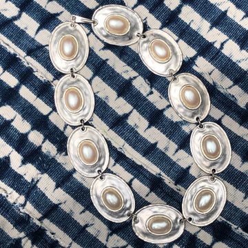 Vintage Faux Pearl Collar Necklace